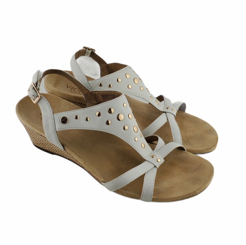 COPY - Vionic Catarina White Wedge Sandal
